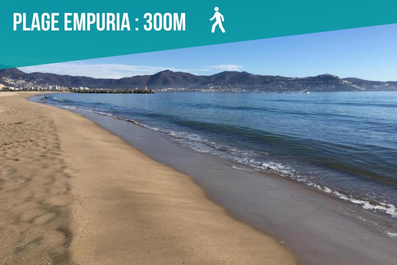 Unsejouraempuriabrava-Terrasse-Vue Mer -Clime- Wifi Parking Екстер'єр фото